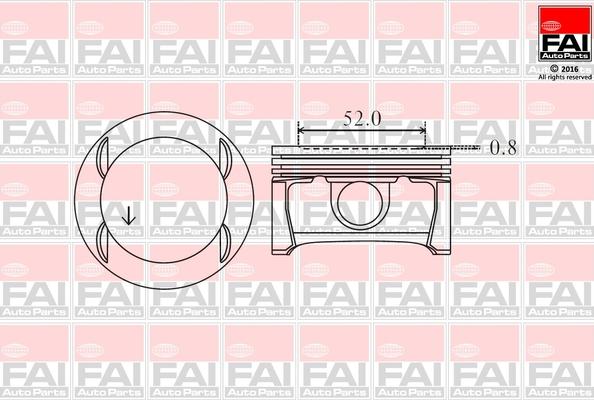 FAI AutoParts PK11-000 - Поршень abcparts.ee