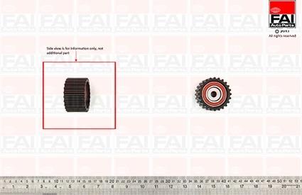 FAI AutoParts T9443 - Направляющий ролик, зубчатый ремень ГРМ abcparts.ee