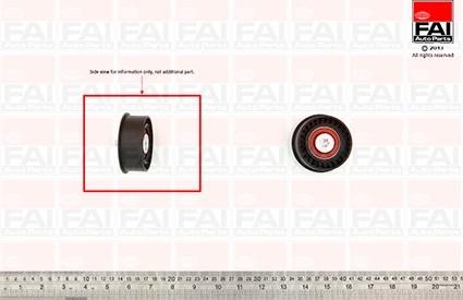 FAI AutoParts T9400 - Направляющий ролик, зубчатый ремень ГРМ abcparts.ee