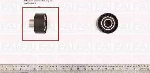 FAI AutoParts T9556 - Направляющий ролик, зубчатый ремень ГРМ abcparts.ee