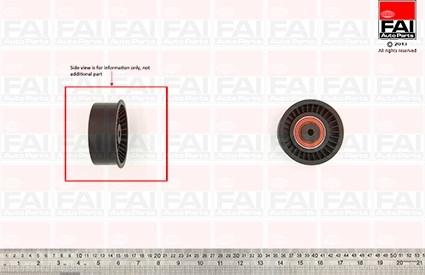 FAI AutoParts T9501 - Направляющий ролик, зубчатый ремень ГРМ abcparts.ee
