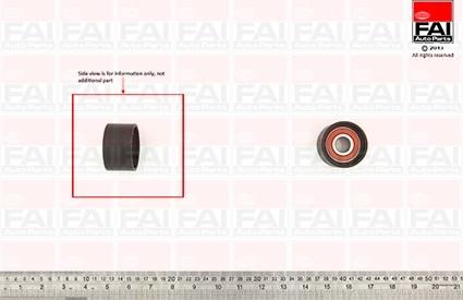 FAI AutoParts T9515 - Направляющий ролик, зубчатый ремень ГРМ abcparts.ee