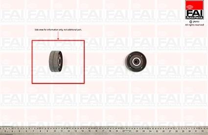 FAI AutoParts T6910 - Направляющий ролик, зубчатый ремень ГРМ abcparts.ee