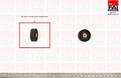 FAI AutoParts T1027 - Ролик, поликлиновый ремень abcparts.ee