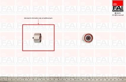 FAI AutoParts T1164 - Направляющий ролик, зубчатый ремень ГРМ abcparts.ee