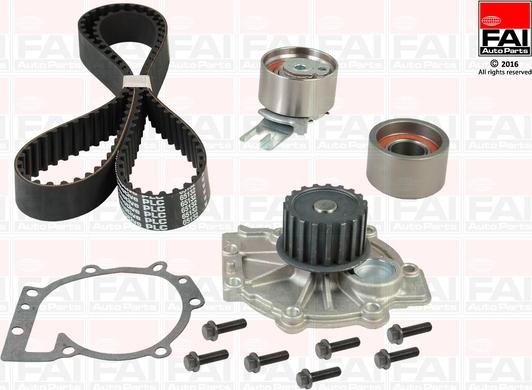 FAI AutoParts TBK458-6397 - Водяной насос + комплект зубчатого ремня ГРМ abcparts.ee