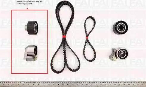 FAI AutoParts TBK406 - Комплект зубчатого ремня ГРМ abcparts.ee
