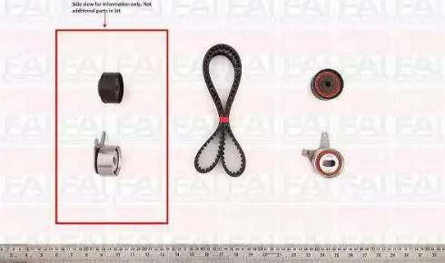 FAI AutoParts TBK423 - Комплект зубчатого ремня ГРМ abcparts.ee