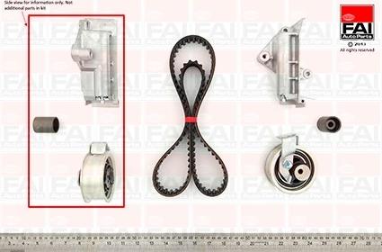 FAI AutoParts TBK168 - Комплект зубчатого ремня ГРМ abcparts.ee