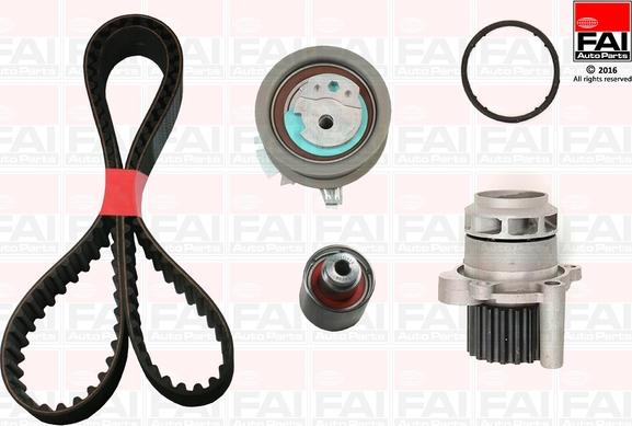 FAI AutoParts TBK345-6437 - Водяной насос + комплект зубчатого ремня ГРМ abcparts.ee