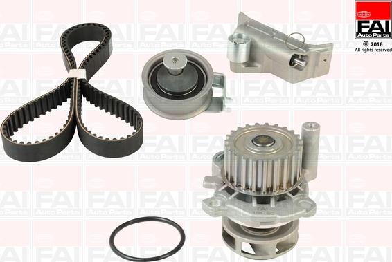 FAI AutoParts TBK216-6128 - Водяной насос + комплект зубчатого ремня ГРМ abcparts.ee