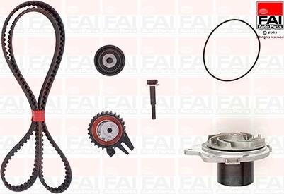 FAI AutoParts TBK224-6228 - Водяной насос + комплект зубчатого ремня ГРМ abcparts.ee