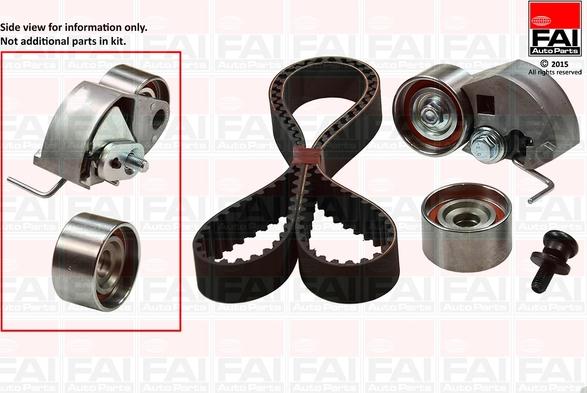 FAI AutoParts TBK225 - Комплект зубчатого ремня ГРМ abcparts.ee