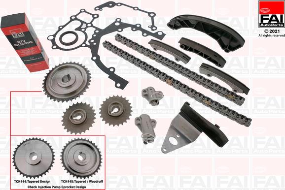 FAI AutoParts TCK445 - Комплект цепи привода распредвала abcparts.ee