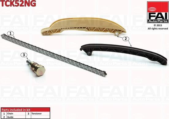 FAI AutoParts TCK52NG - Комплект цепи привода распредвала abcparts.ee