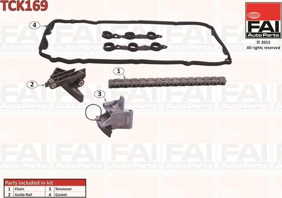 FAI AutoParts TCK169 - Комплект цепи привода распредвала abcparts.ee