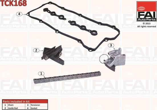 FAI AutoParts TCK168 - Комплект цепи привода распредвала abcparts.ee