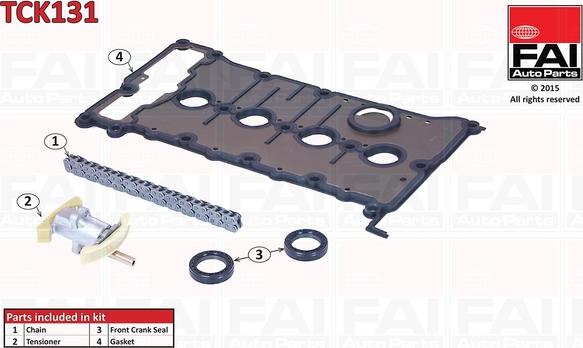 FAI AutoParts TCK131 - Комплект цепи привода распредвала abcparts.ee