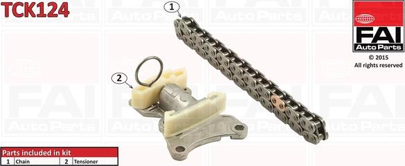 FAI AutoParts TCK124 - Комплект цепи привода распредвала abcparts.ee