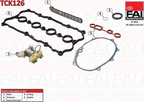 FAI AutoParts TCK126 - Комплект цепи привода распредвала abcparts.ee