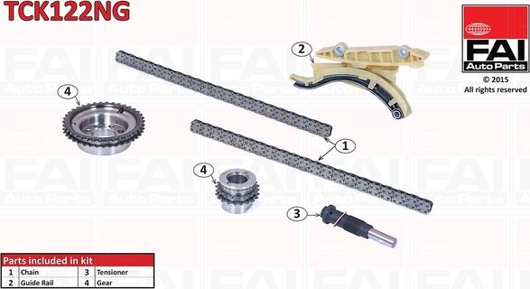 FAI AutoParts TCK122NG - Комплект цепи привода распредвала abcparts.ee