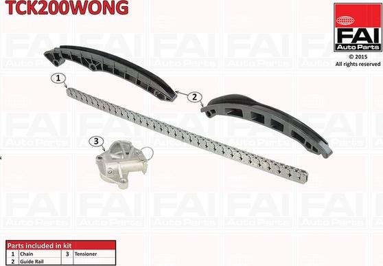 FAI AutoParts TCK200WONG - Комплект цепи привода распредвала abcparts.ee