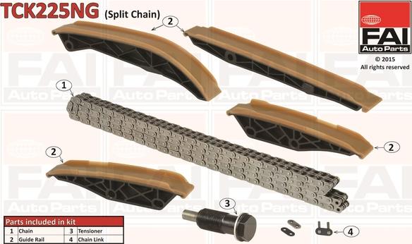 FAI AutoParts TCK225NG - Комплект цепи привода распредвала abcparts.ee