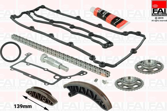 FAI AutoParts TCK227 - Комплект цепи привода распредвала abcparts.ee