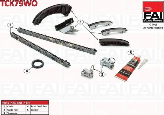 FAI AutoParts TCK79WO - Комплект цепи привода распредвала abcparts.ee