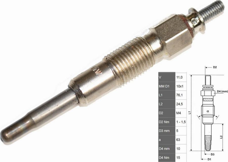 Fast FT82705 - Свеча накаливания abcparts.ee