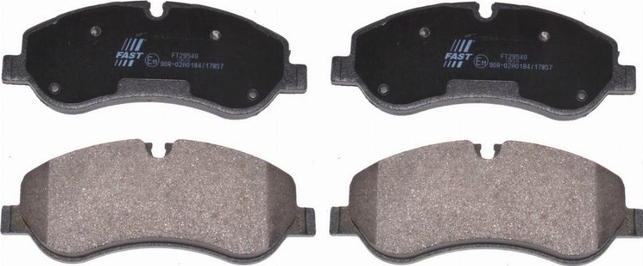 Fast FT29549 - Тормозные колодки, дисковые, комплект abcparts.ee