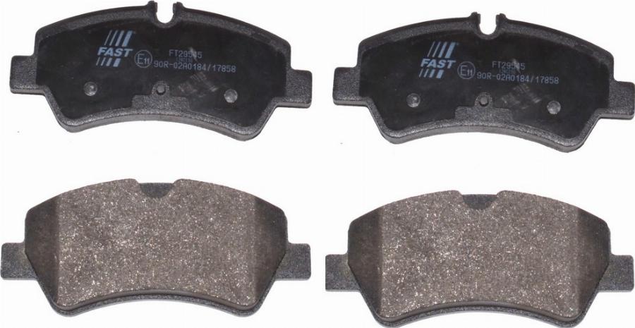 Fast FT29545 - Тормозные колодки, дисковые, комплект abcparts.ee