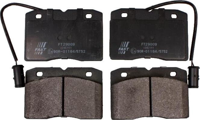 Fast FT29009 - Тормозные колодки, дисковые, комплект abcparts.ee