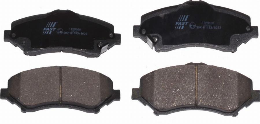 Fast FT29160 - Тормозные колодки, дисковые, комплект abcparts.ee