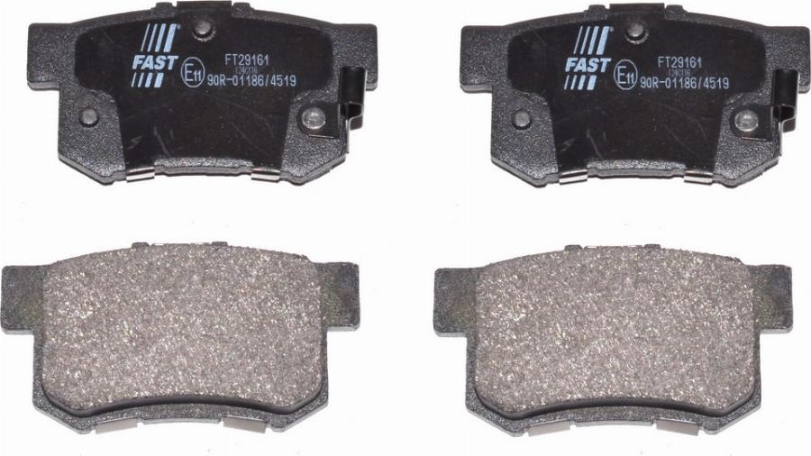 Fast FT29161 - Тормозные колодки, дисковые, комплект abcparts.ee