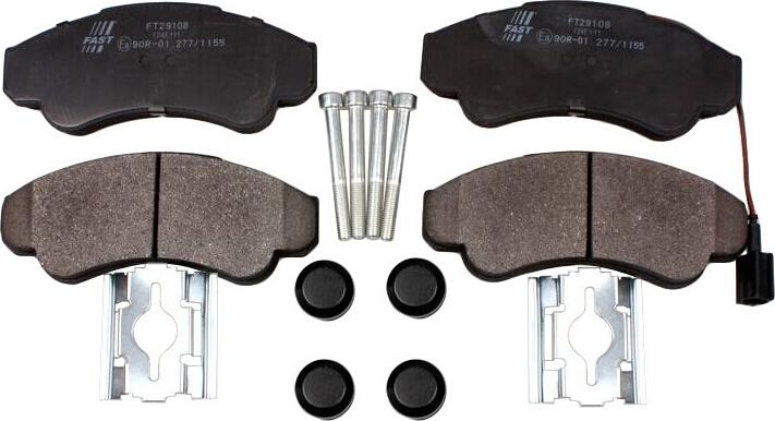 Fast FT29108 - Тормозные колодки, дисковые, комплект abcparts.ee