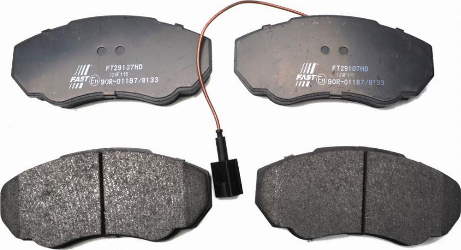 Fast FT29107HD - Тормозные колодки, дисковые, комплект abcparts.ee