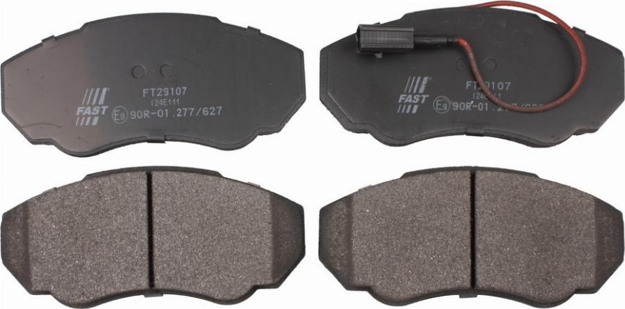 Fast FT29107 - Тормозные колодки, дисковые, комплект abcparts.ee