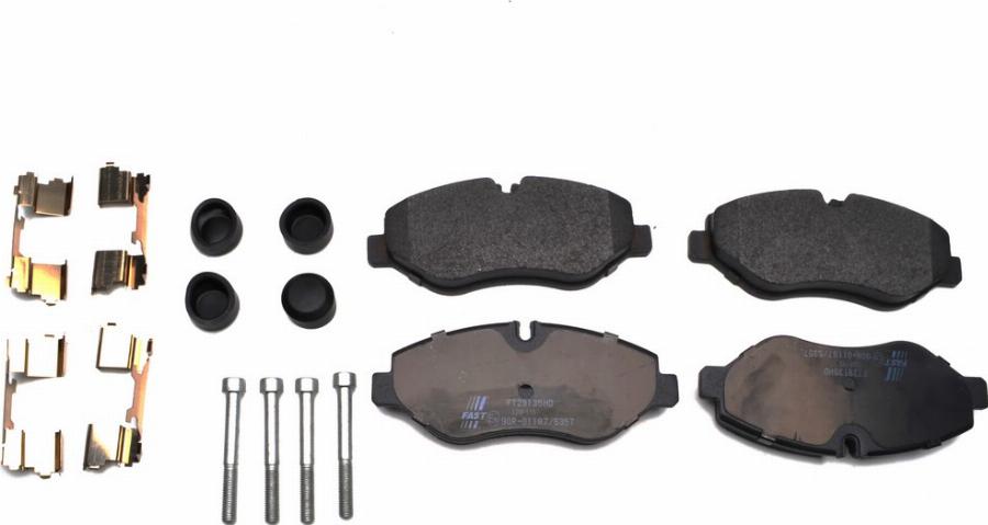 Fast FT29135HD - Тормозные колодки, дисковые, комплект abcparts.ee