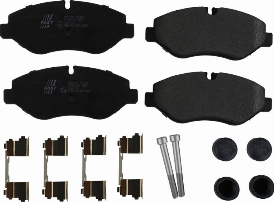 Fast FT29135 - Тормозные колодки, дисковые, комплект abcparts.ee