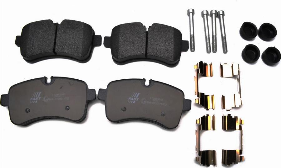 Fast FT29136HD - Тормозные колодки, дисковые, комплект abcparts.ee