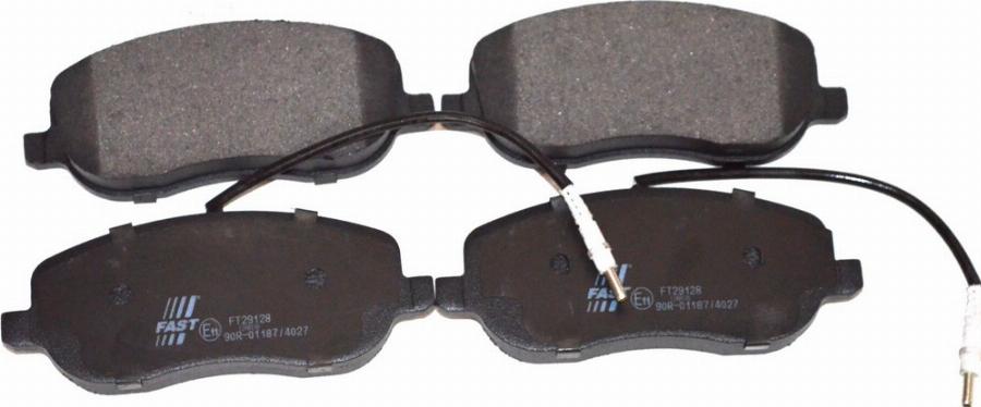 Fast FT29128 - Тормозные колодки, дисковые, комплект abcparts.ee