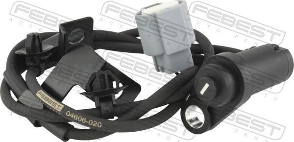Febest 04606-020 - ABS датчик, частота вращения колеса abcparts.ee