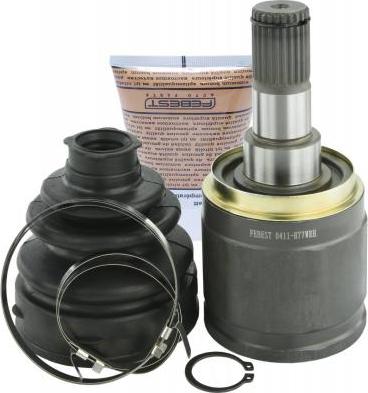 Febest 0411-H77WRH - Комплект ШРУСа, приводной вал, шарнир abcparts.ee