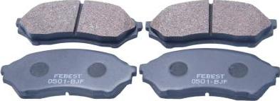 Febest 0501-BJF - Тормозные колодки, дисковые, комплект abcparts.ee