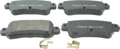 Febest 0501-CX5R - Тормозные колодки, дисковые, комплект abcparts.ee
