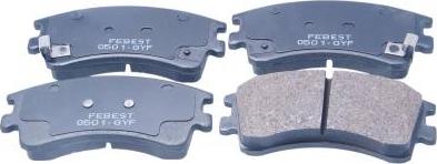 Febest 0501-GYF - Тормозные колодки, дисковые, комплект abcparts.ee