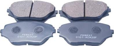 Febest 0101-ACA20F - Тормозные колодки, дисковые, комплект abcparts.ee