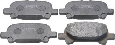 Febest 0101-ACV30R - Тормозные колодки, дисковые, комплект abcparts.ee