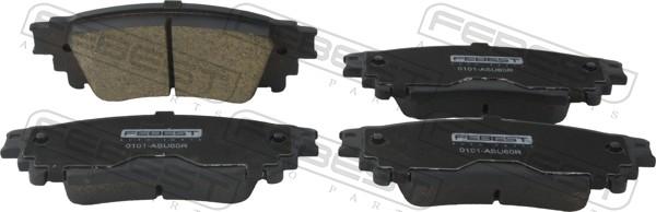 Febest 0101-ASU60R - Тормозные колодки, дисковые, комплект abcparts.ee